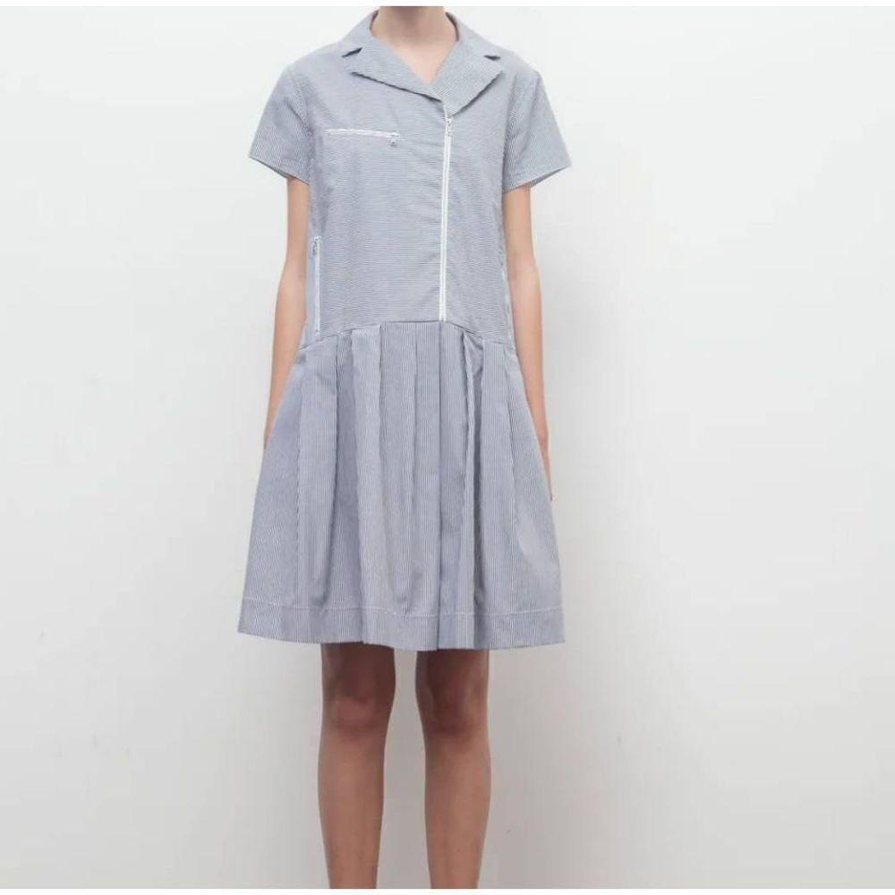 Rhie blue&white striped drop waist dress sz 6